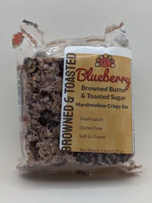 Blueberry Marshmallow Crispy Treat