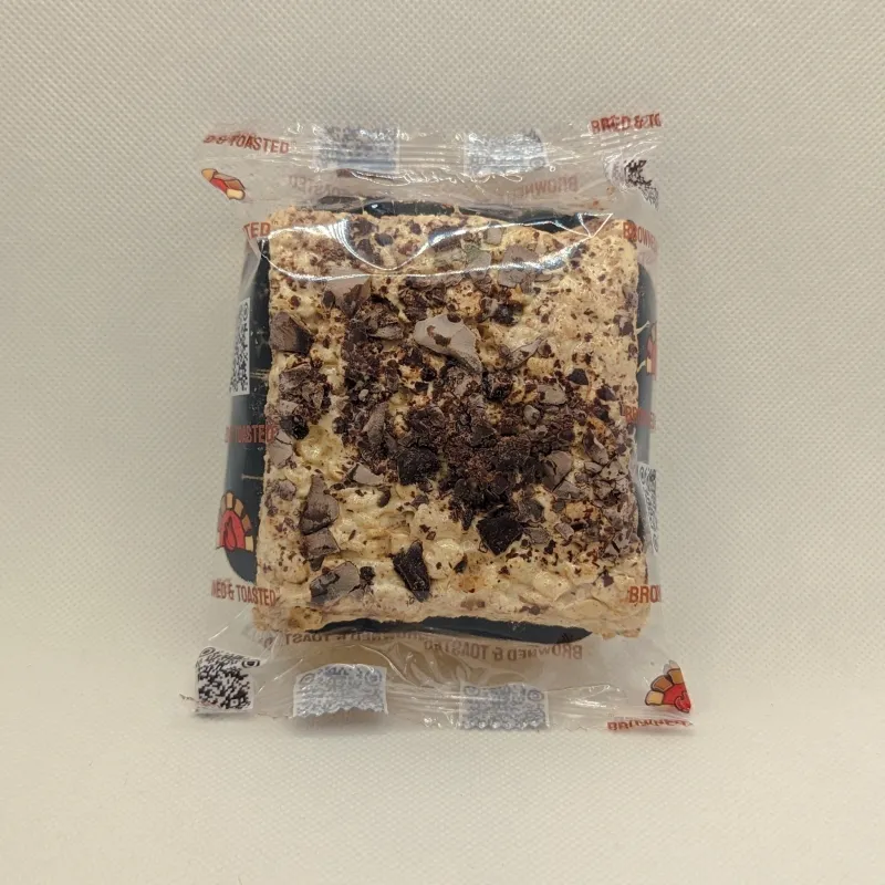 Peanut Butter Dark Chocolate Marshmallow Crispy Bar