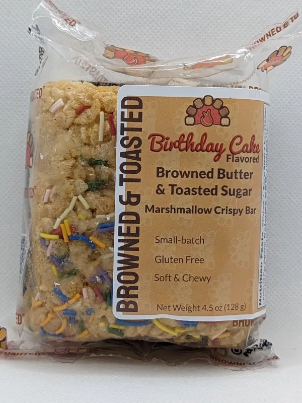 Birthday Cake Marshmallow Crispy Bar