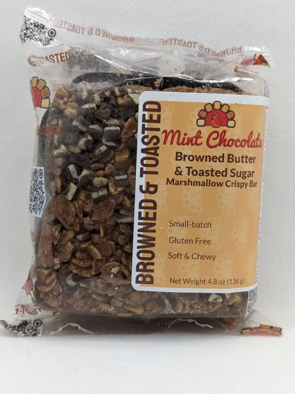 Mint Chocolate Marshmallow Crispy Bar