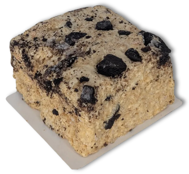 Cookies and Cream Marshmallow Crispy Bar