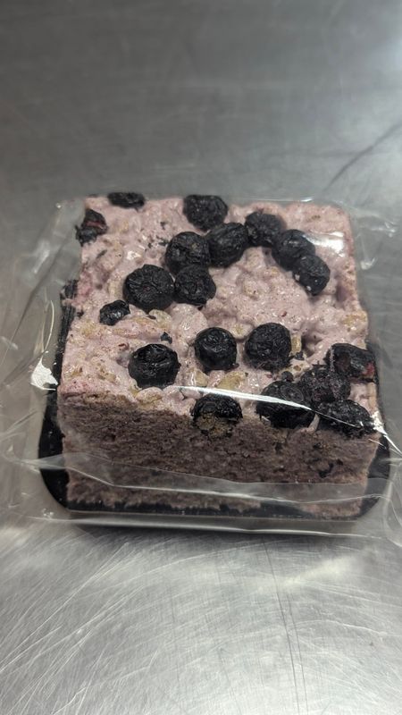 Blueberry Marshmallow Crispy Bar
