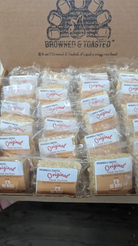 2" x 2" Marshmallow Crispy Party Mini-Bars/ 24 count