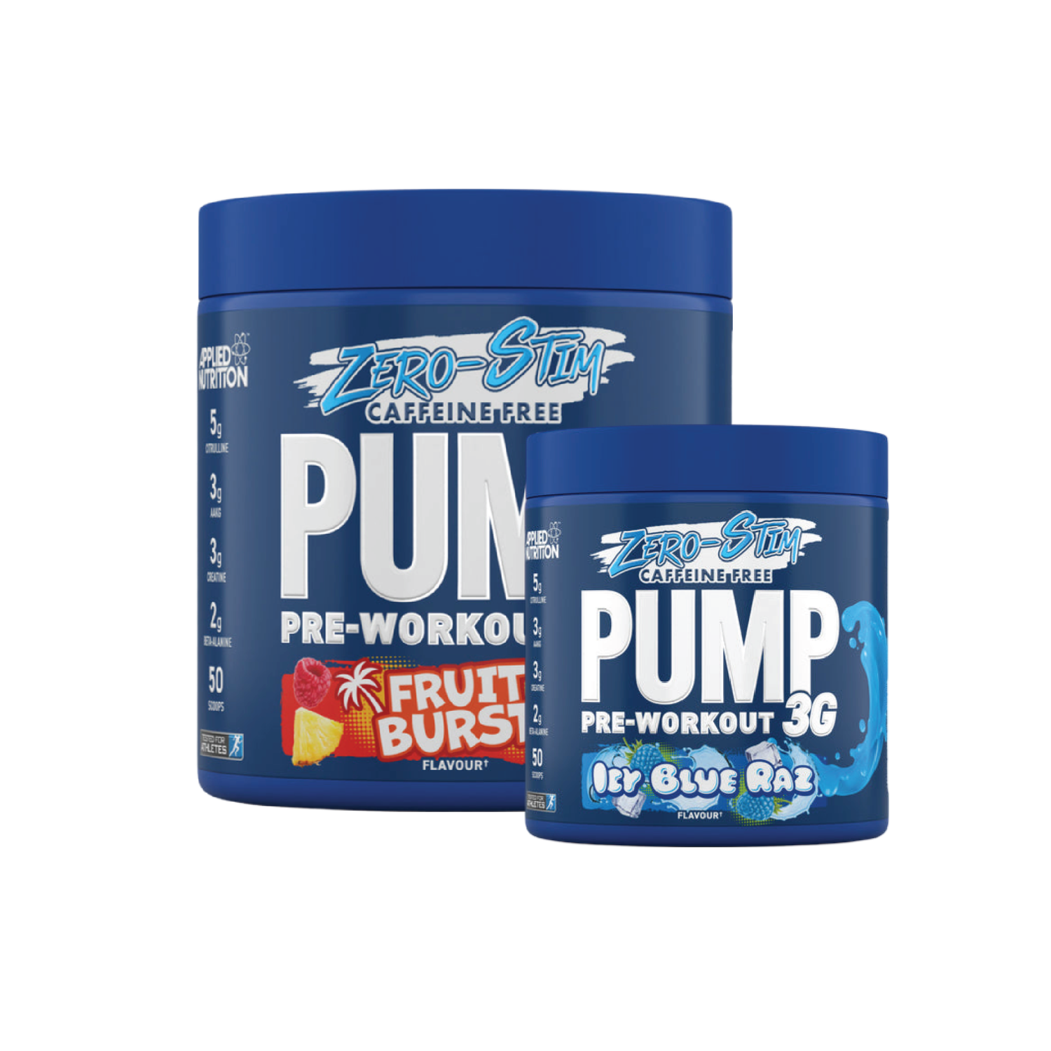APPLIED NUTRITION PUMP 3G ZERO STIM  CAFFEINE FREE PRE WORKOUT 375G
