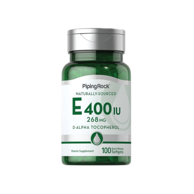 PIPINGROCK NATURAL VITAMIN E 400 IU 100 QUICK RELEASE SOFTGELS