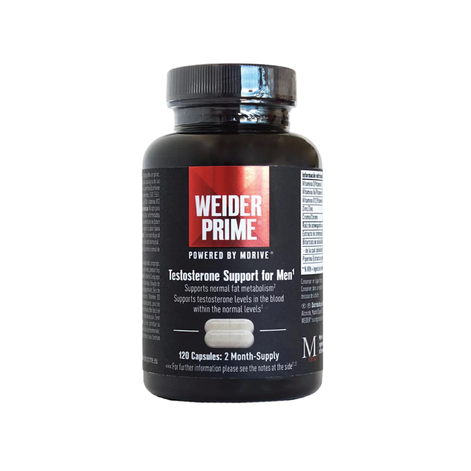 WEIDER PRIME TESTOSTERONE SUPPORT FOR MEN