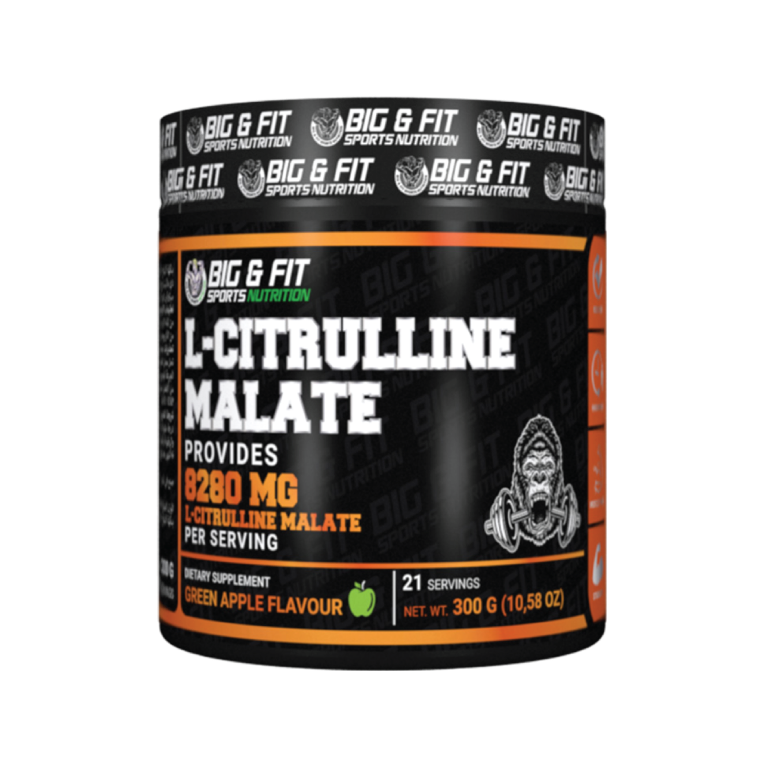 BIG &amp; FIT L-CITRULLINE MALATE POWDER GREEN APPLE