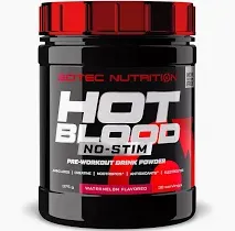 SCITEC NUTRITION HOT BLOOD NO-STIM PREWORKOUT
