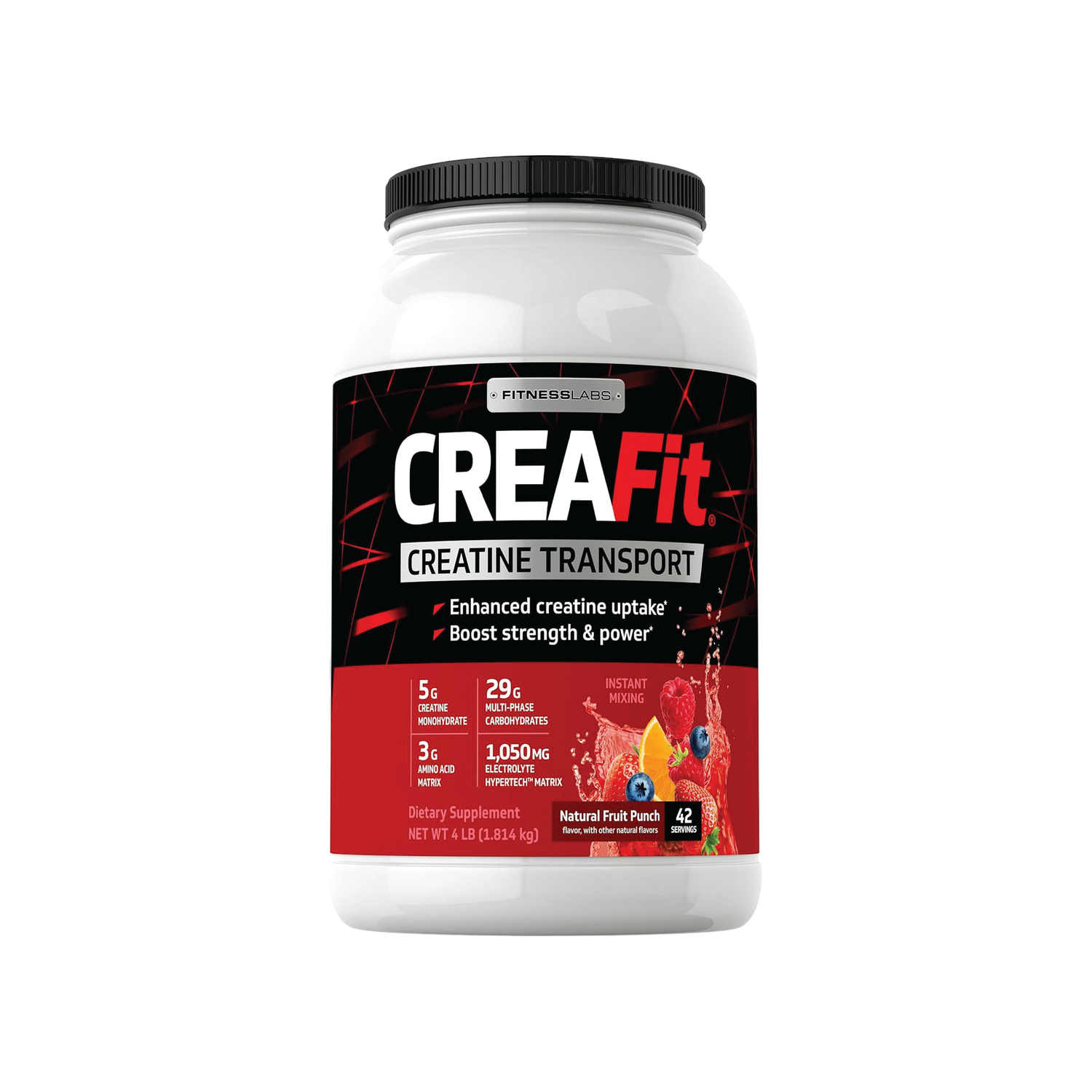 FITNESS LABS CREAFIT CREATINE TRANSPORT FRUIT PUNCH FLAVOR