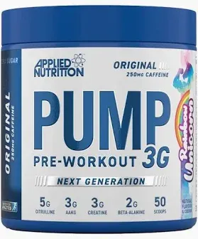 APPLIED NUTRITION PUMP 3G RAINBOW UNICORN 250MG CAFFEINE