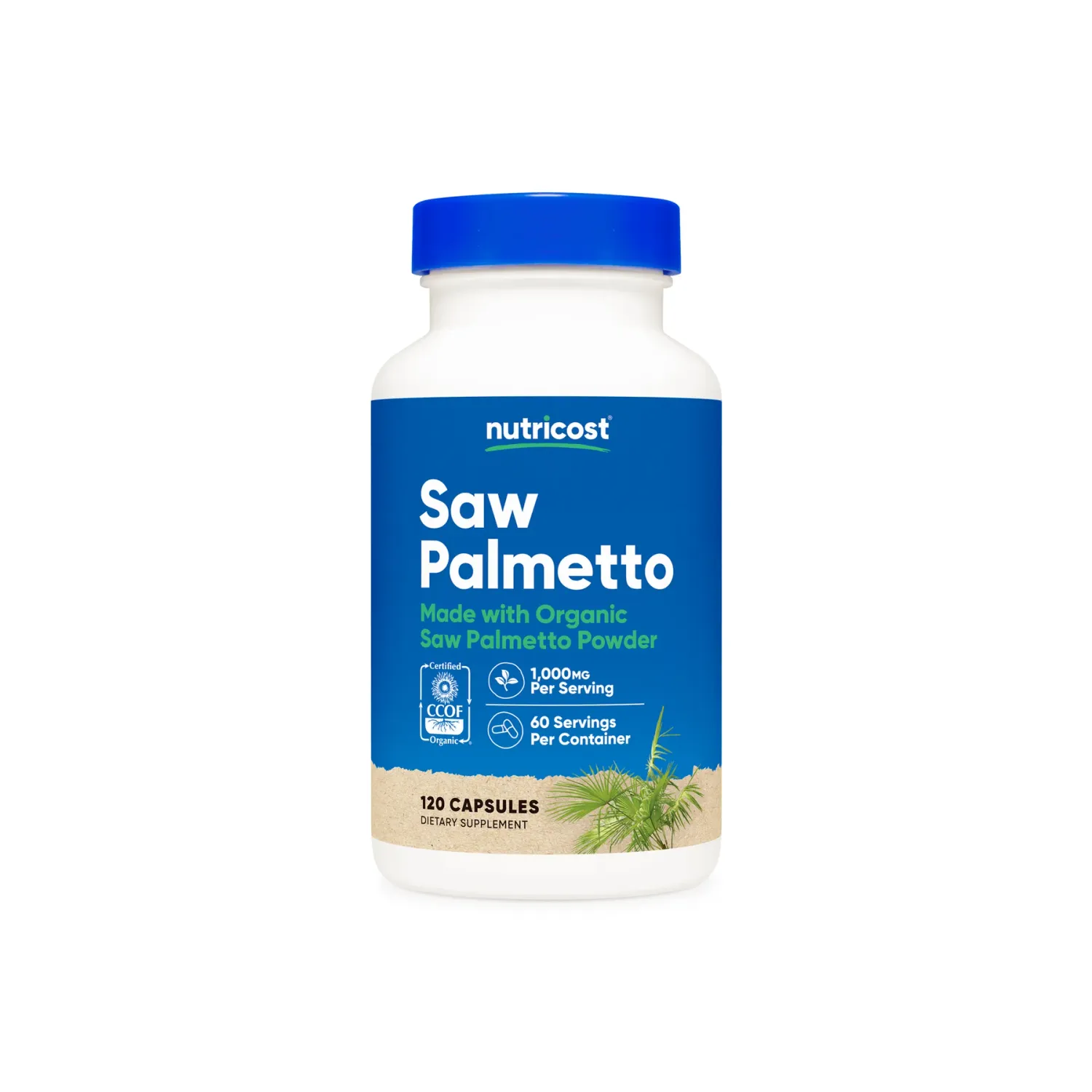 NUTRICOST SAW PALMETTO CAPSULES (6O CAPSULES)