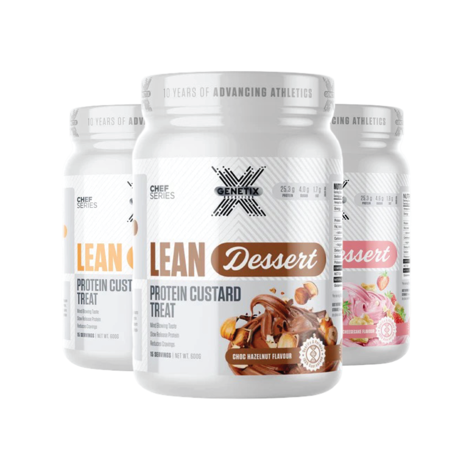 GENETIX NUTRITION LEAN DESSERT PROTEIN CUSTARD TREAT