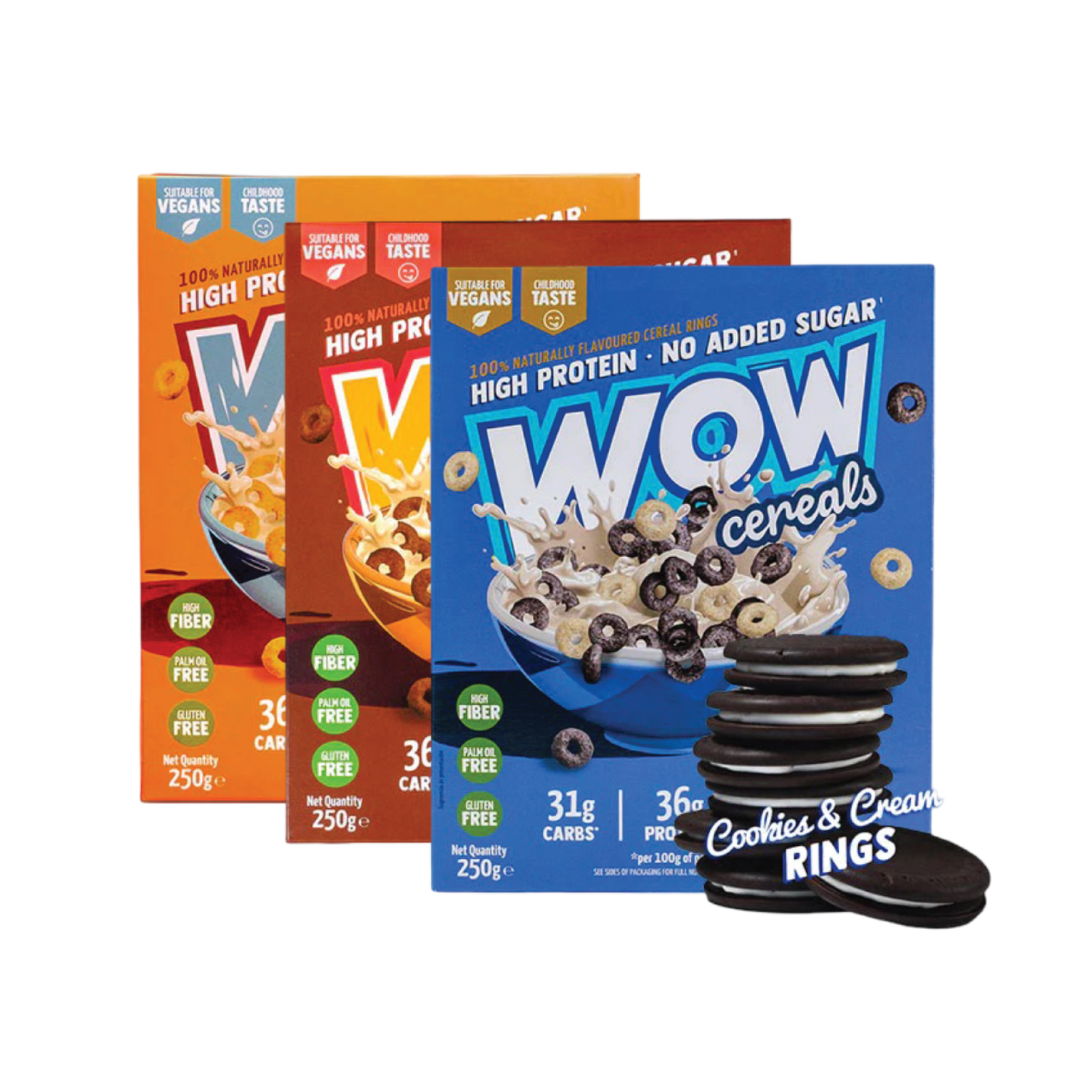 WOW HIGH PROTEIN BREAKFAST CEREAL RINGS