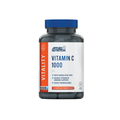 APPLIED NUTRITION VITAMIN C (100 CAPSULES) 1000 MG, WITH ROSE HIPS