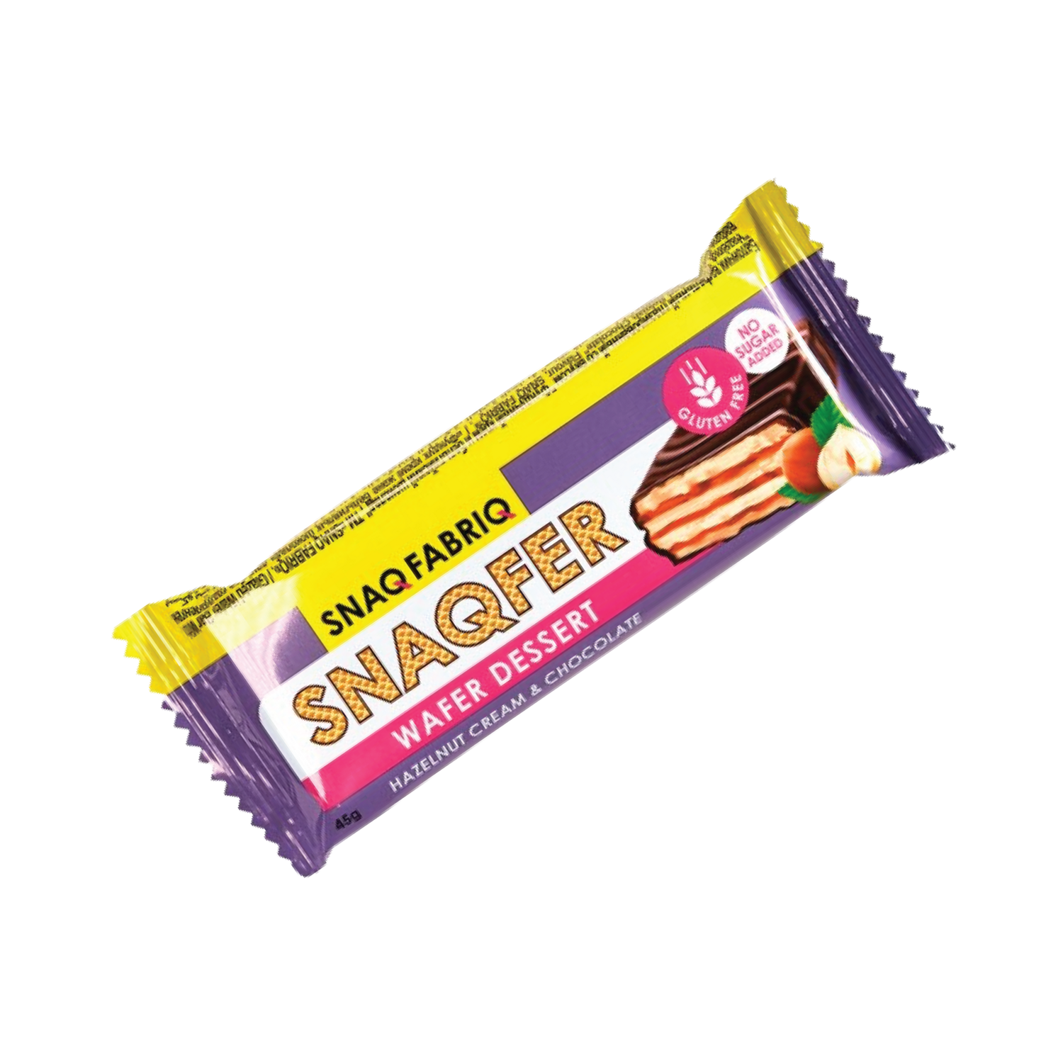 SNAQ FABRIQ WAFER DESSERT BAR 45G, Flavor: Daytime shaker