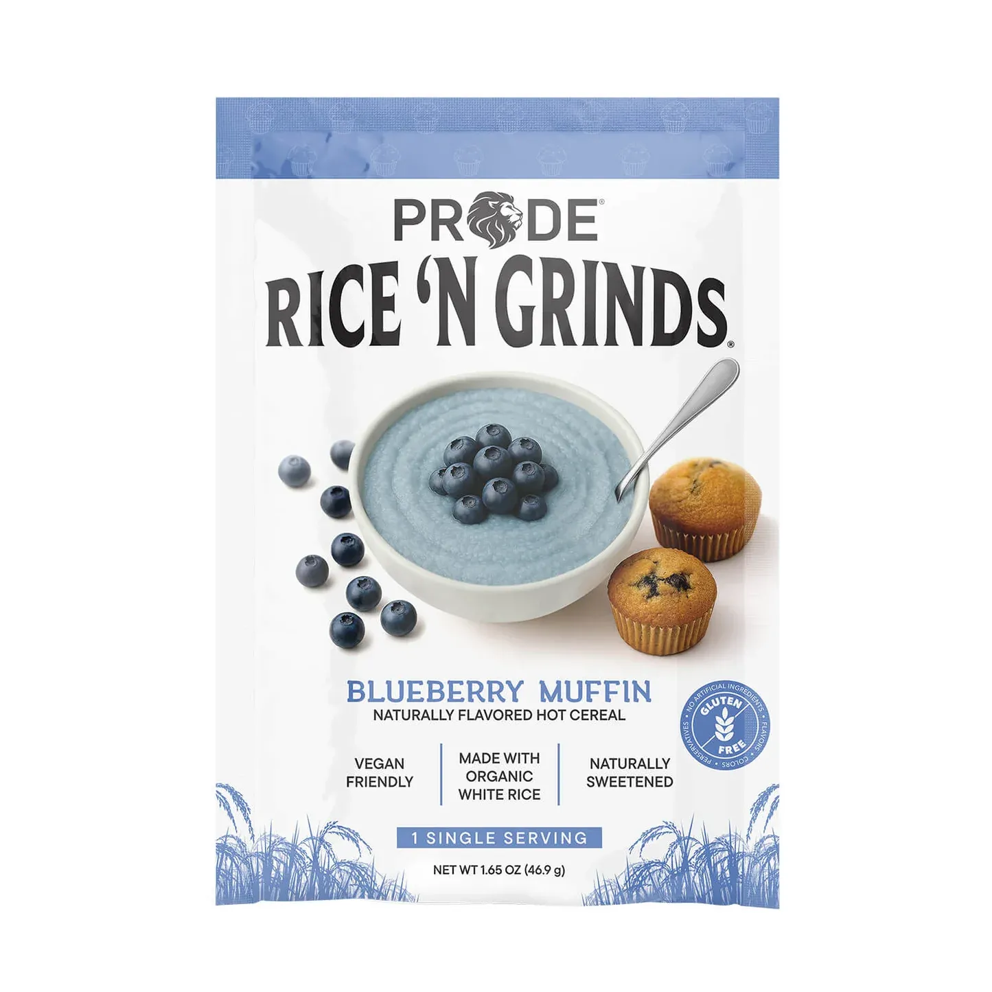 RICE 'N GRINDS - NATURAL HOT RICE CEREAL