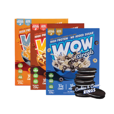 WOW HIGH PROTEIN BREAKFAST CEREAL RINGS