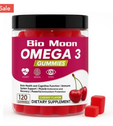 BIO MOON OMEGA 3 GUMMIES (CHERRY FLAVOR) 120 GUMMIES