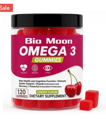 BIO MOON OMEGA 3 GUMMIES (CHERRY FLAVOR) 120 GUMMIES