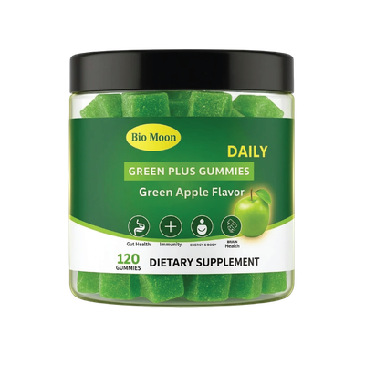 BIO MOON DAILY GREEN PLUS GUMMIES - GREEN APPLE