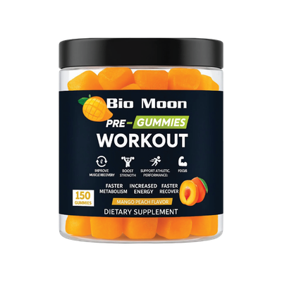 BIO MOON PRE WORKOUT GUMMIES – MANGO PEACH
