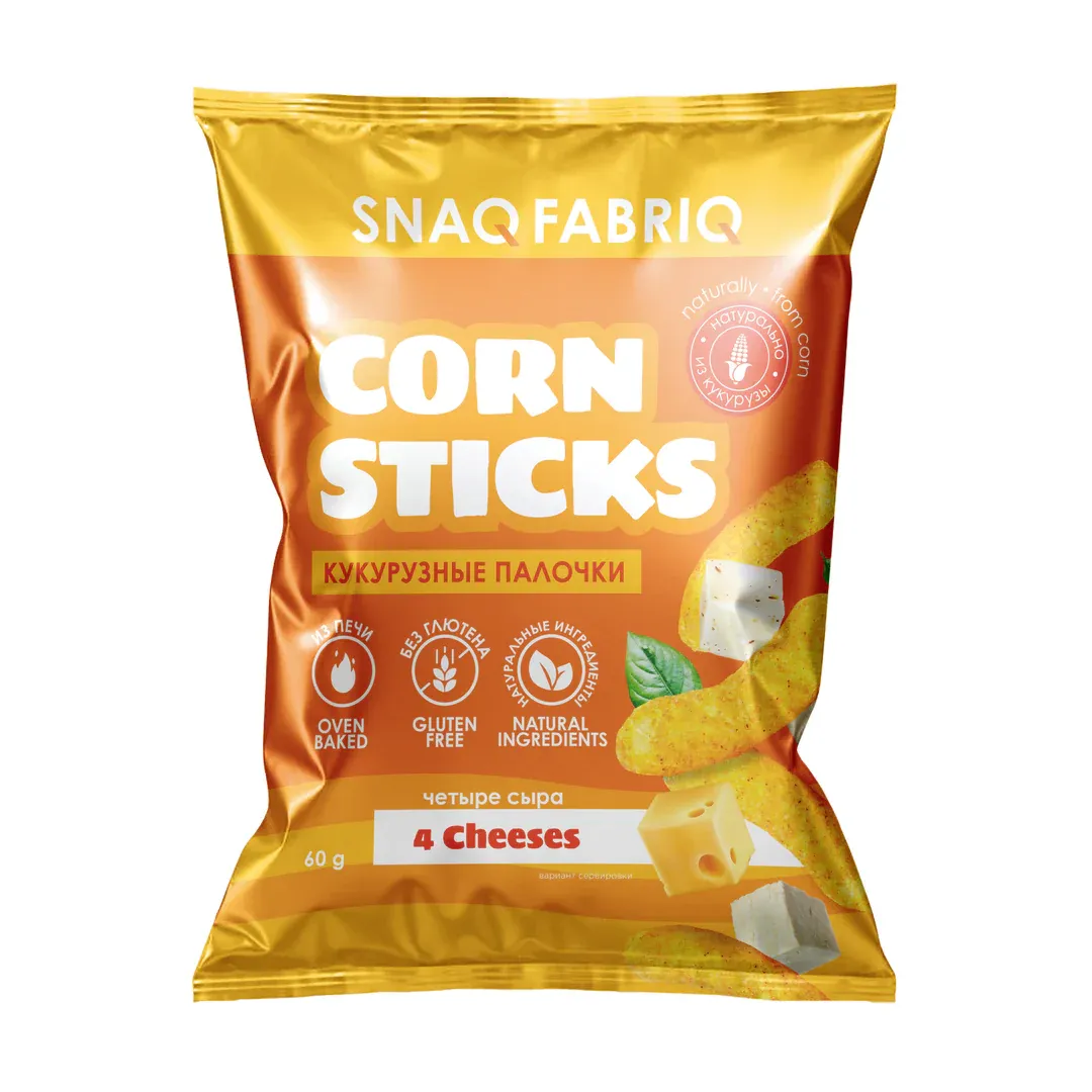 SNAQ FABRIQ GLUTEN FREE CORN STICKS 60 G