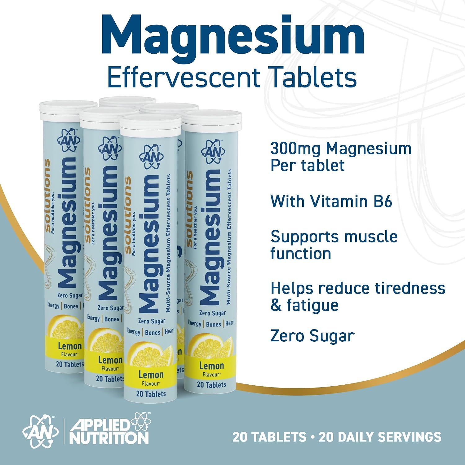 APPLIED NUTRITION MAGNESIUM EFFERVESCENT TABLETS