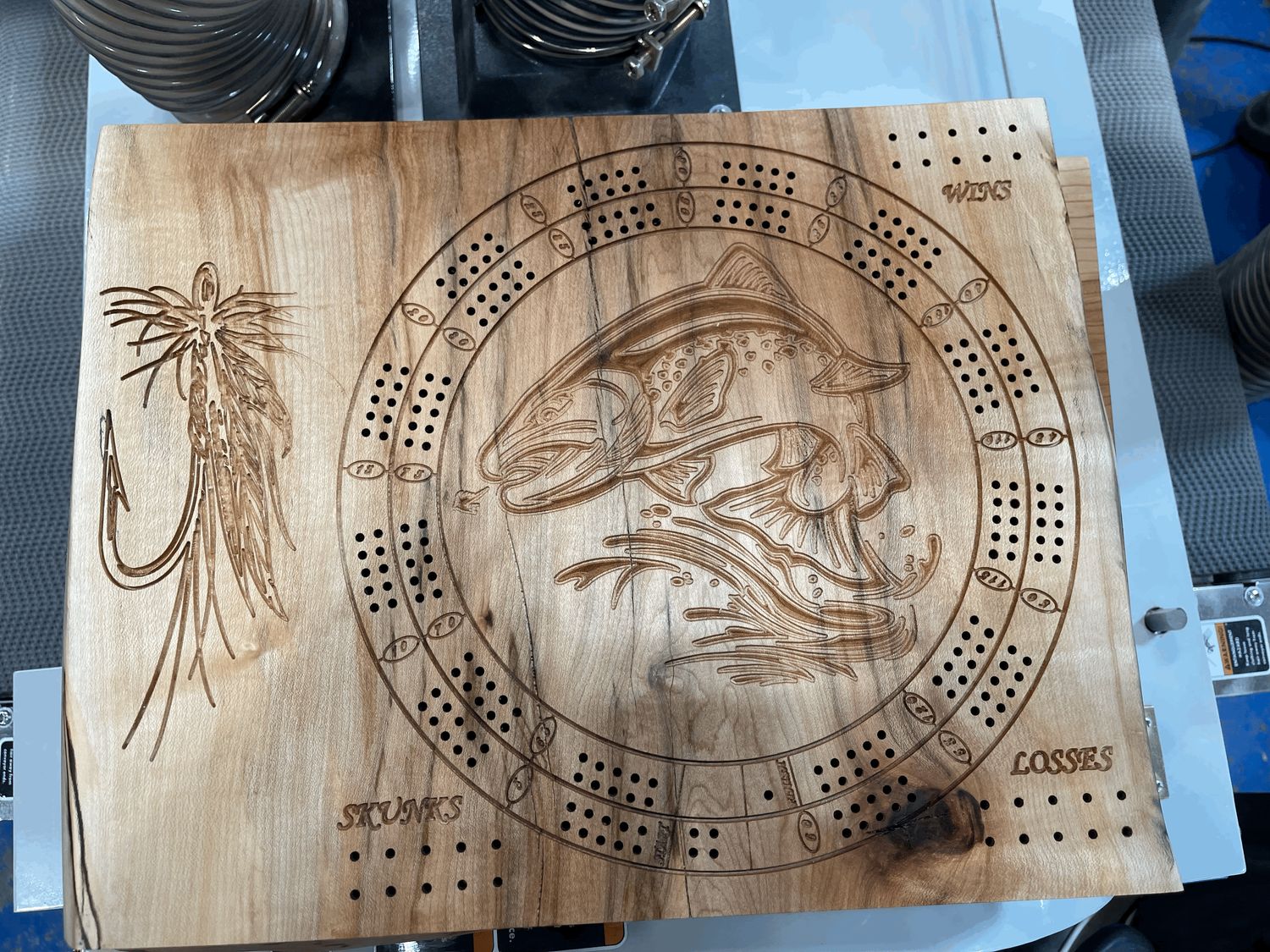 Fish Cribbage Board