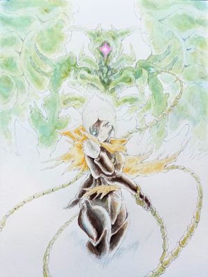 &quot;Corallia and Seraphael&quot; Watercolor 11.5&quot; x 16.5&quot;