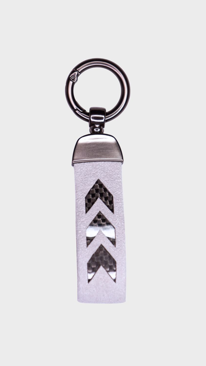 Carbon x Alcantara key ring