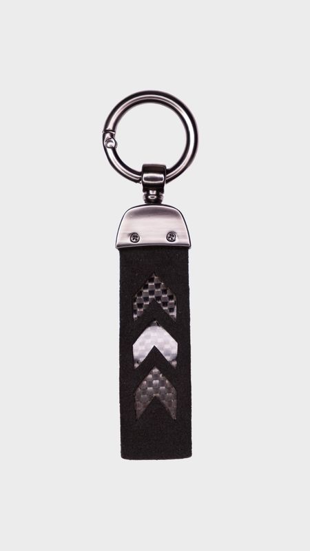 Carbon x Alcantara key ring