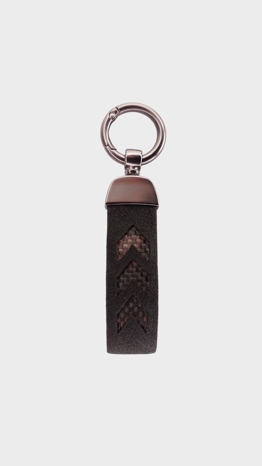 Carbon x Alcantara key ring