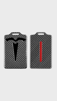Tesla car key cover key fob carbon fiber Model S 3 X Y