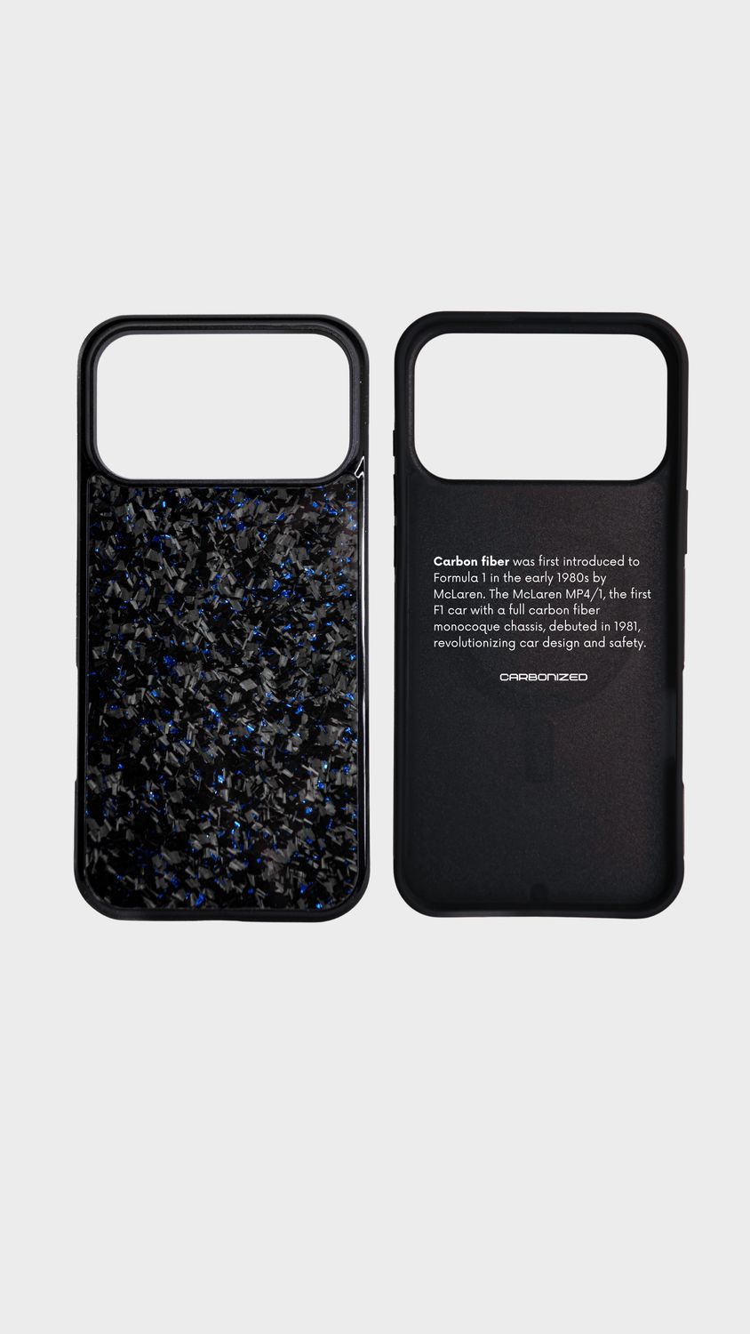 Forged Carbon Phone Case iPhone BLUE