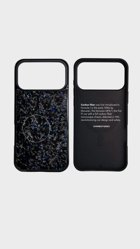 Forged Carbon Phone Case iPhone BLUE