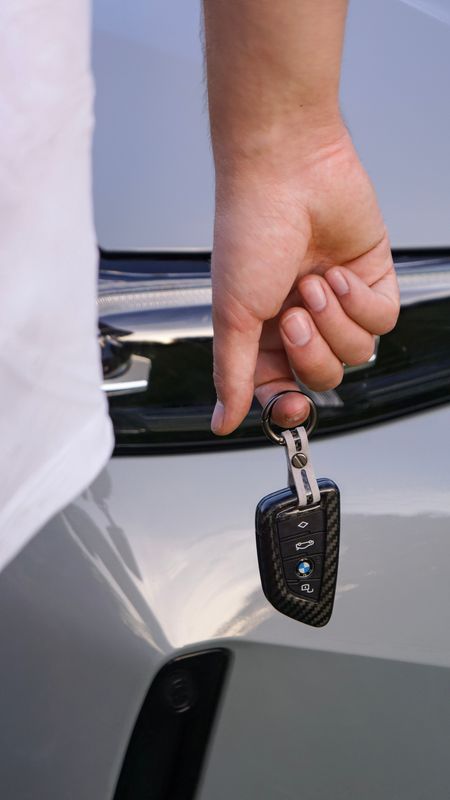 Carbon x Alcantara key ring