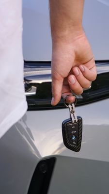 Carbon x Alcantara key ring