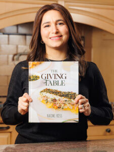Naomi Ross: Sponsor Food For The Needy at Masbia and Get My Cookbook, The Giving Table!