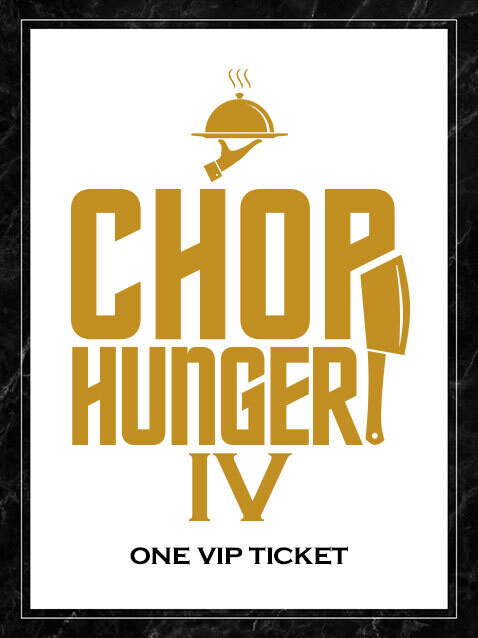 Front Row Seating at The 12-Course Dinner of 2 Culinary Worlds Paired With Award-Winning Wines During The Live Culinary Event + Autographed Merch - Masbia's Chop Hunger IV - 1 VIP Ticket