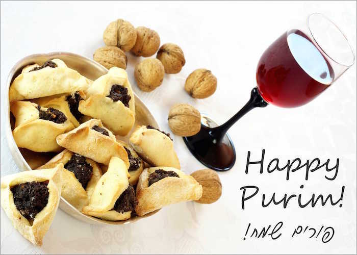 Purim Basket Notes - Hamantash With Wine - Great Way to do Mishloach Manot and Matanot La&#39;Evyonim