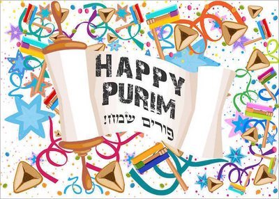 Purim Postcards - Celebration Style - Great Way to do Mishloach Manot and Matanot La'Evyonim