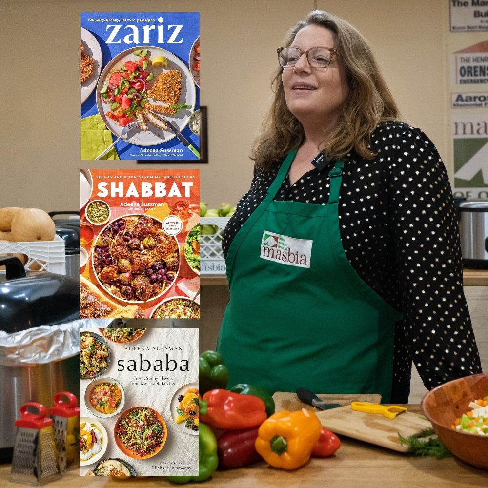 9 Packages to Feed the Hungry at Masbia and Receive all 3 cookbooks by Adeena Sussman