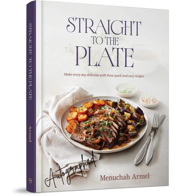 10 Packages For The Needy at Masbia And YOU Get The AUTOGRAPHED 'Straight to the Plate' Cookbook by Menuchah Armel 10 Packages For The Needy at Masbia And YOU Get The AUTOGRAPHED 'Straight to the Plate' Cookbook by Menuchah Armel