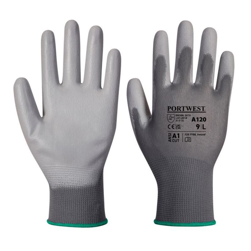 GANTS PRO-PU-GRIS - nylon avec paume en revêtement