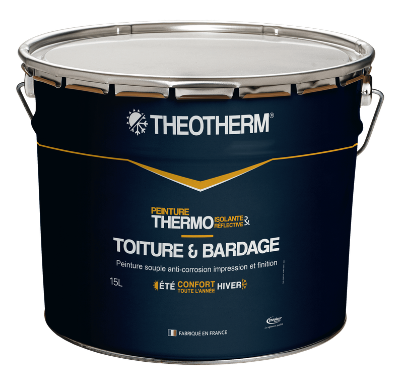 Pot de peinture thermo-réfléchissante pour toiture et bardage