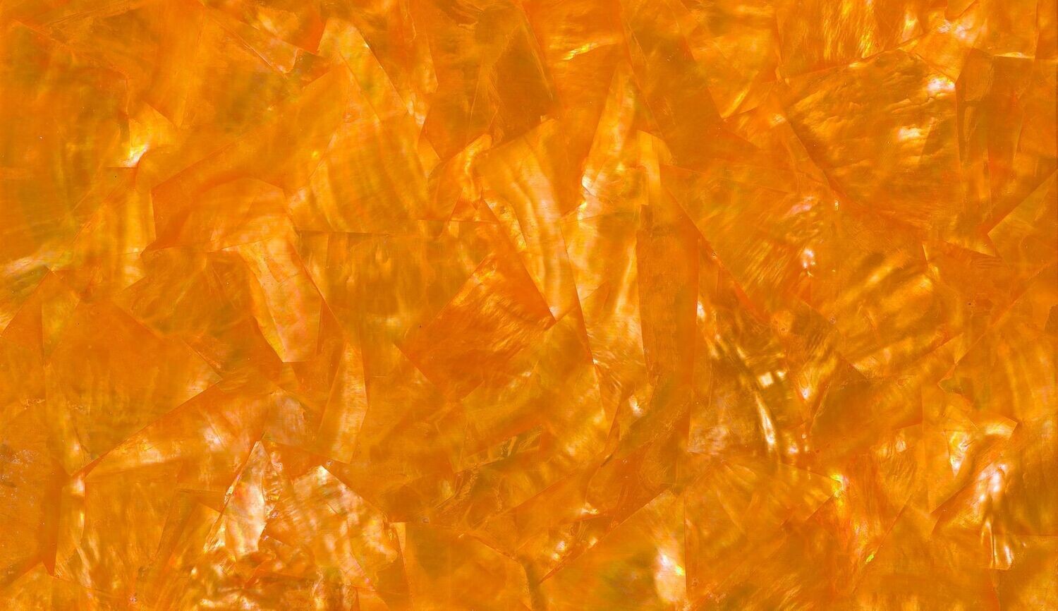 Mother of Pearl Vivid Orange Shell Sheet L200mm x W200mm HM048