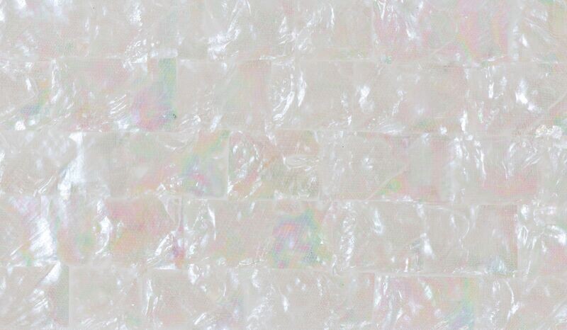 Flexible Mother of Pearl Real Sheet White Strip L240mm x W140mm x D0.35mm HMF015