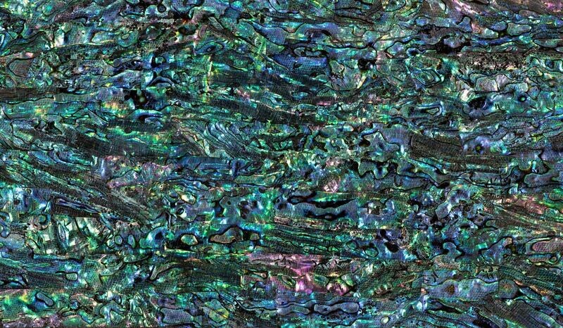 Flexible Abalone Sheet Black Lacquered L240mm x W140mm HMF010