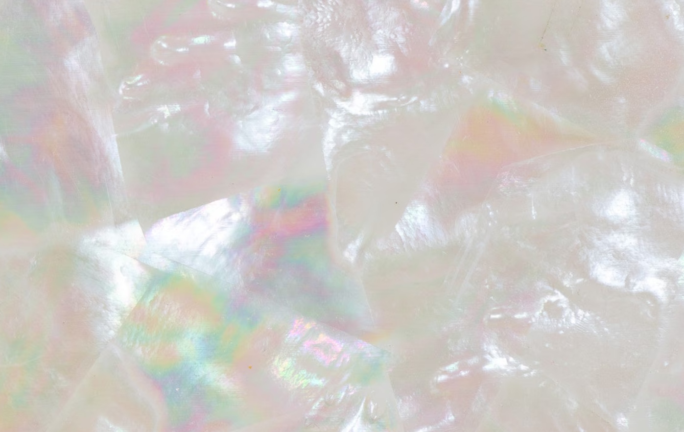 Mother of Pearl White Irregular Real Shell Sheet L240mm x W140mm x D0.22 HMF014