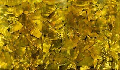 Mother of Pearl Sheet - Green Gold Irregular L240mm x W140mm HM035